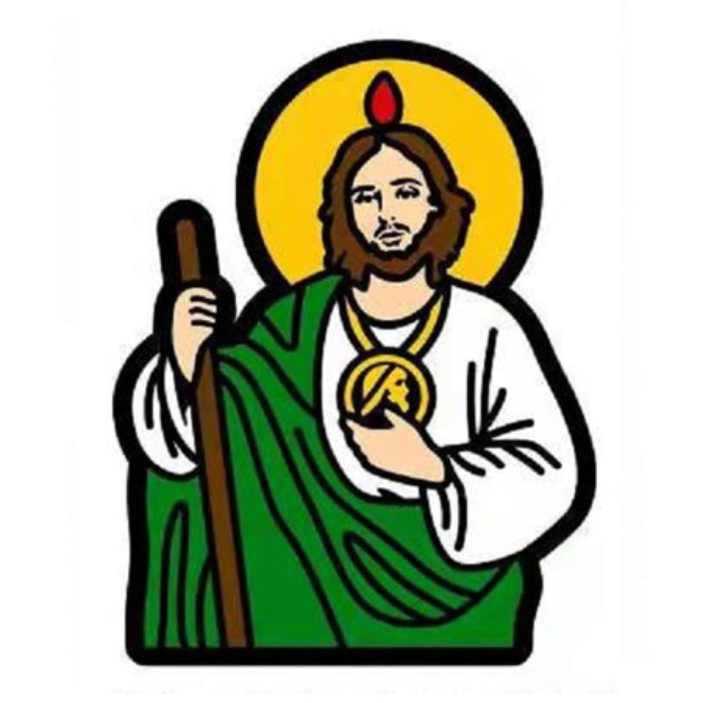 Saint Jude croc charm